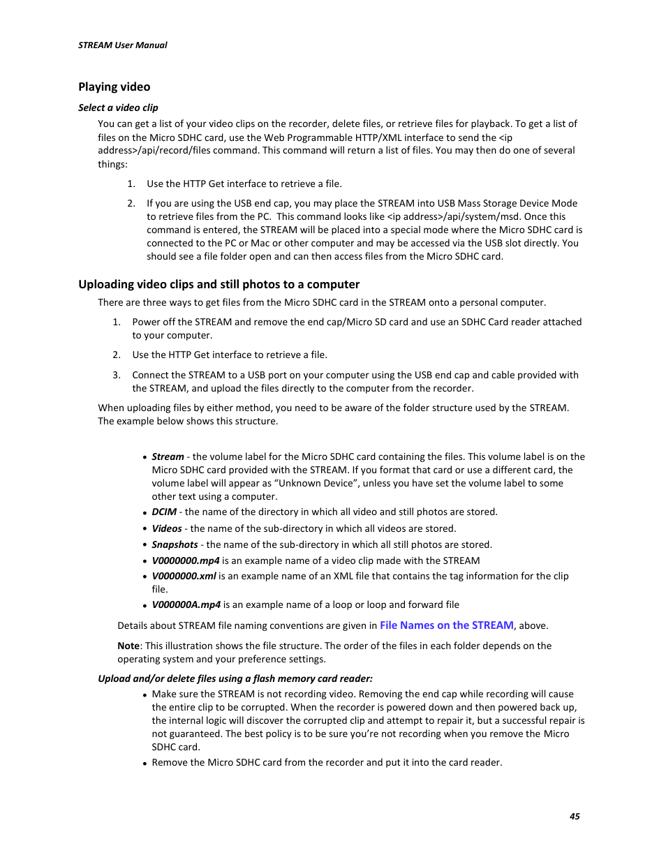 V.I.O. Stream User Manual | Page 45 / 77
