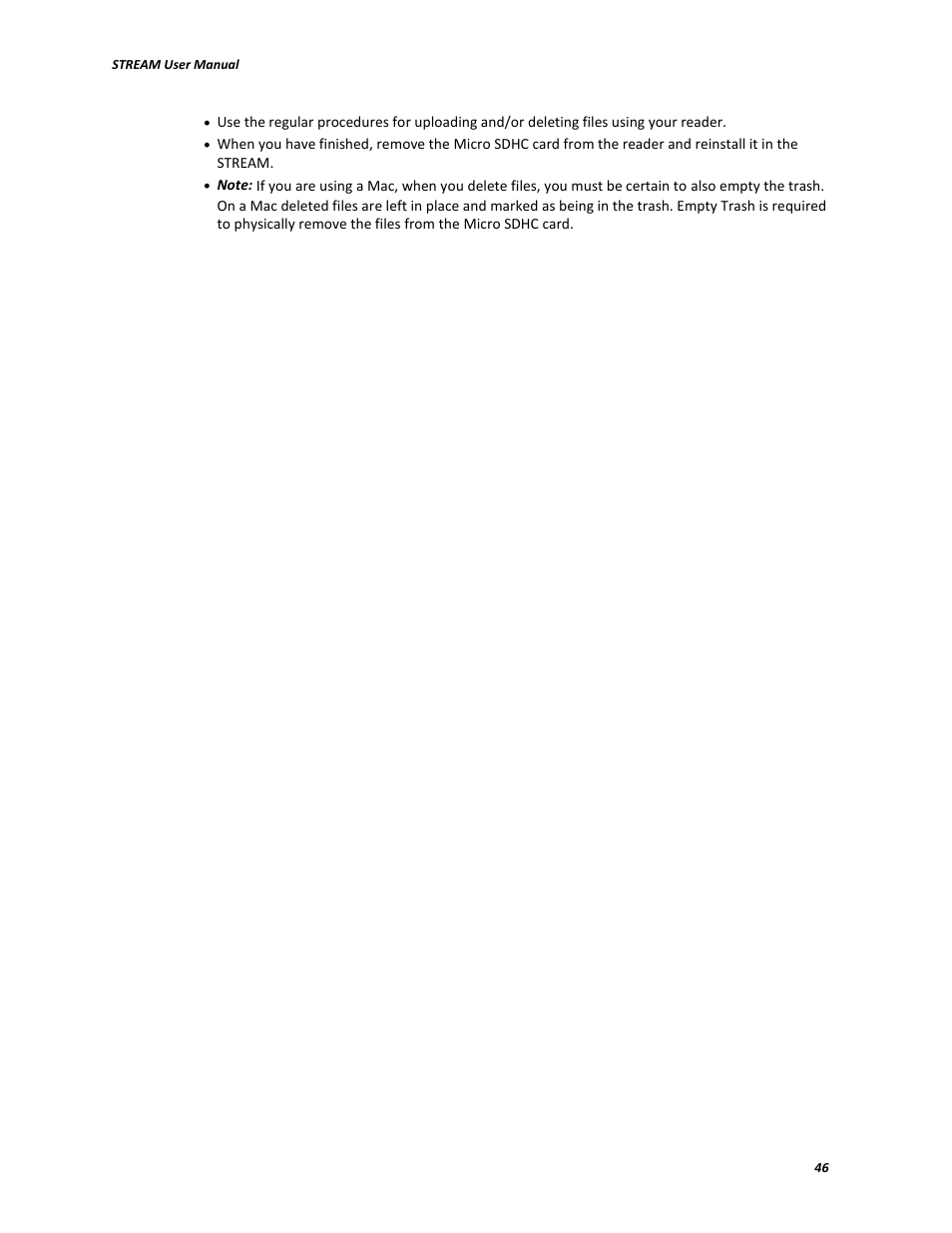 V.I.O. Stream User Manual | Page 46 / 77