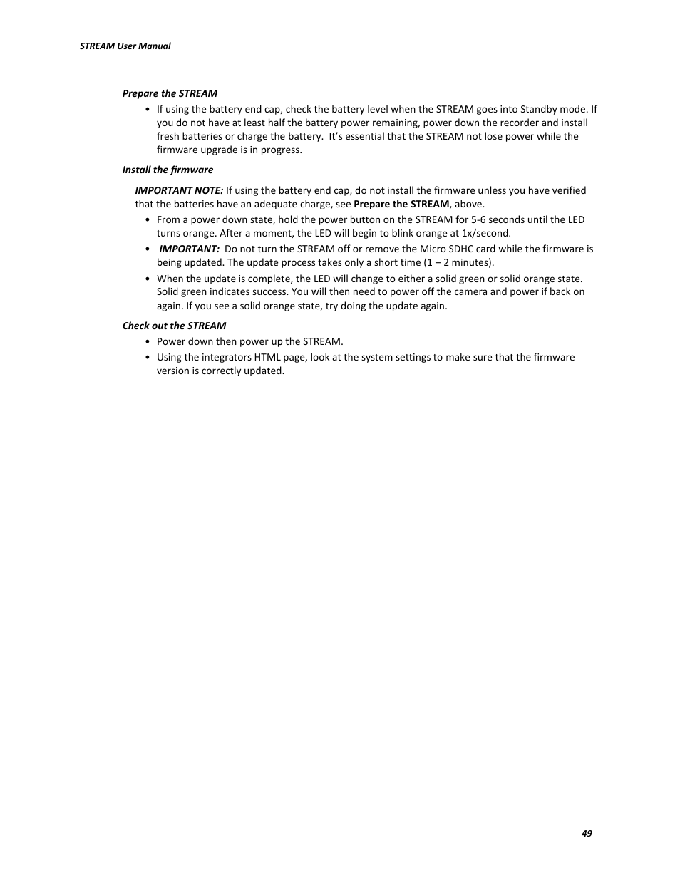 V.I.O. Stream User Manual | Page 49 / 77