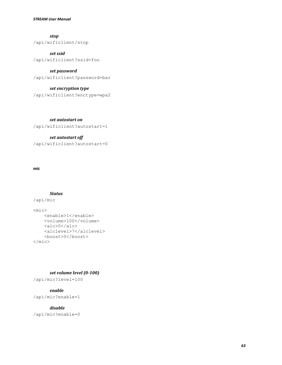 V.I.O. Stream User Manual | Page 63 / 77