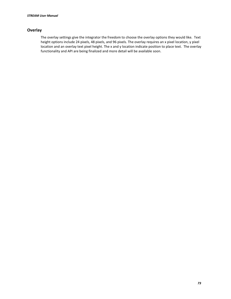 V.I.O. Stream User Manual | Page 73 / 77
