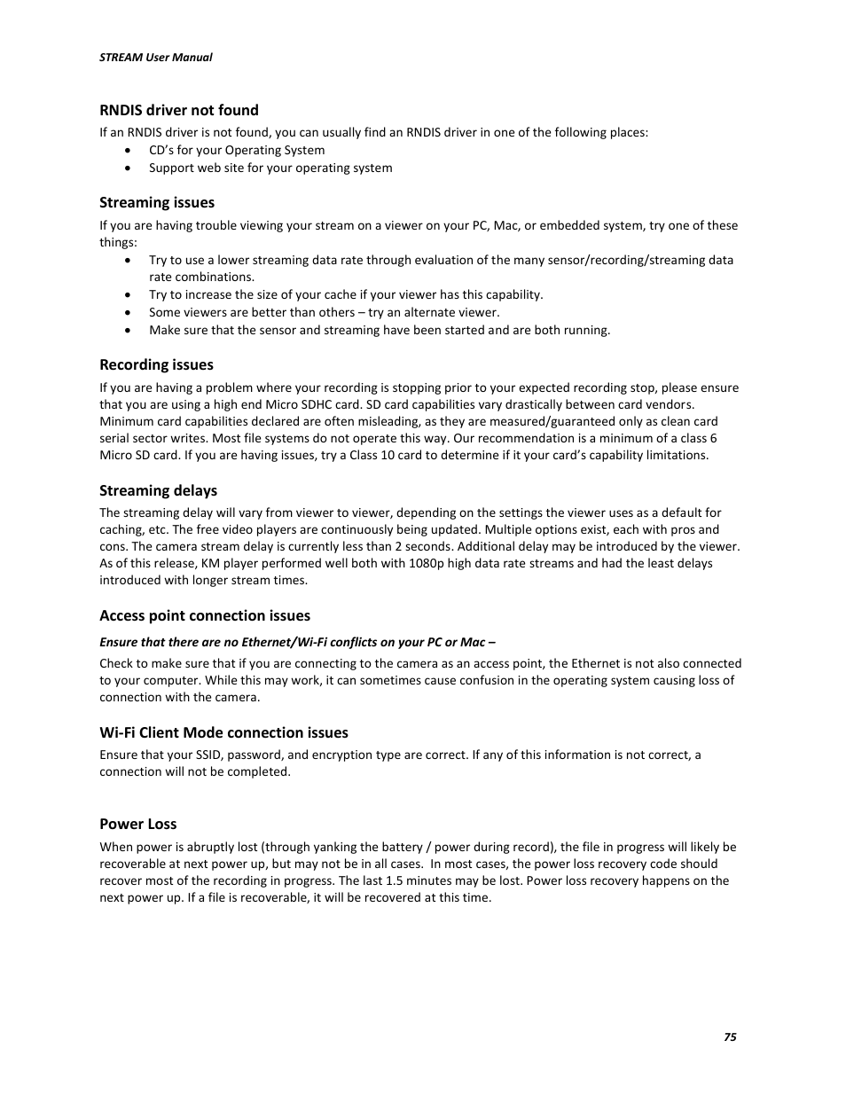 V.I.O. Stream User Manual | Page 75 / 77