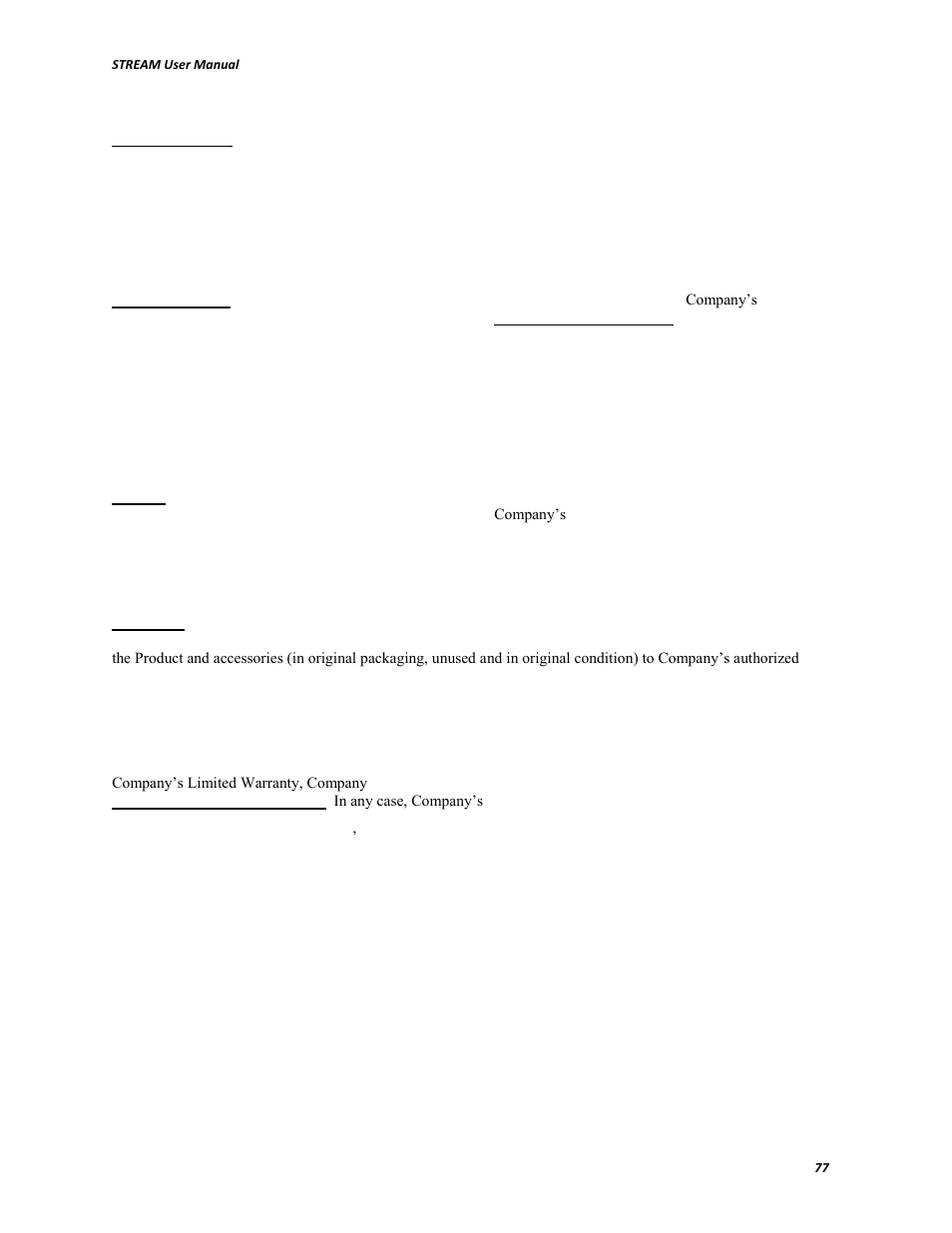 V.I.O. Stream User Manual | Page 77 / 77