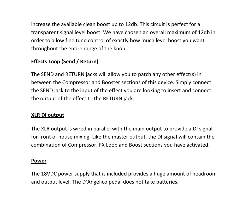 Pigtronix DAngelico User Manual | Page 2 / 3
