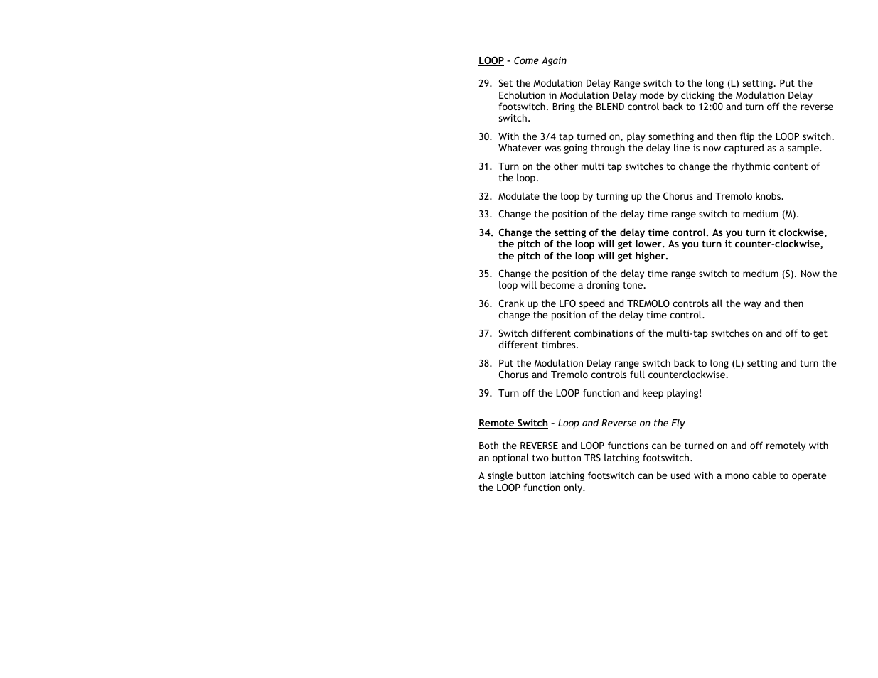 Pigtronix Echolution Chrome User Manual | Page 11 / 20