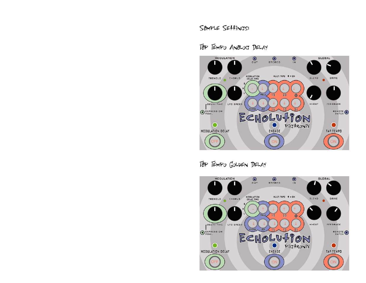 Pigtronix Echolution Chrome User Manual | Page 12 / 20
