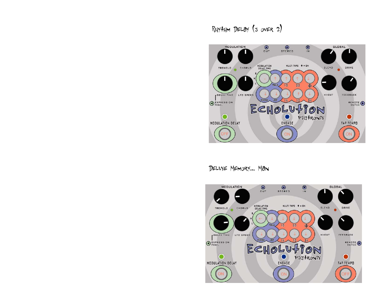 Pigtronix Echolution Chrome User Manual | Page 14 / 20