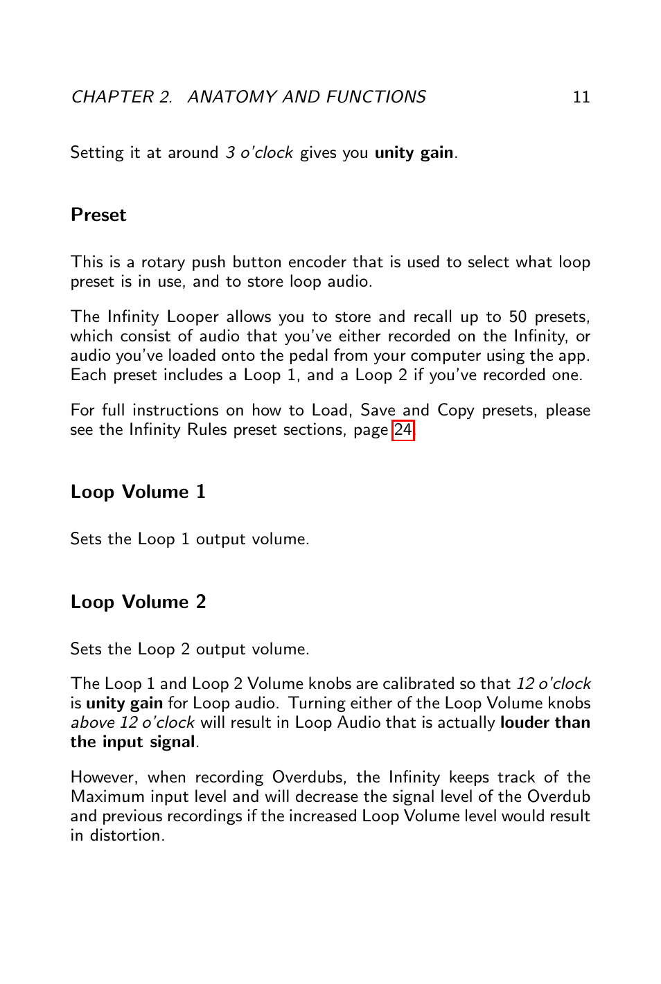 Pigtronix Infinity Looper User Manual | Page 12 / 51