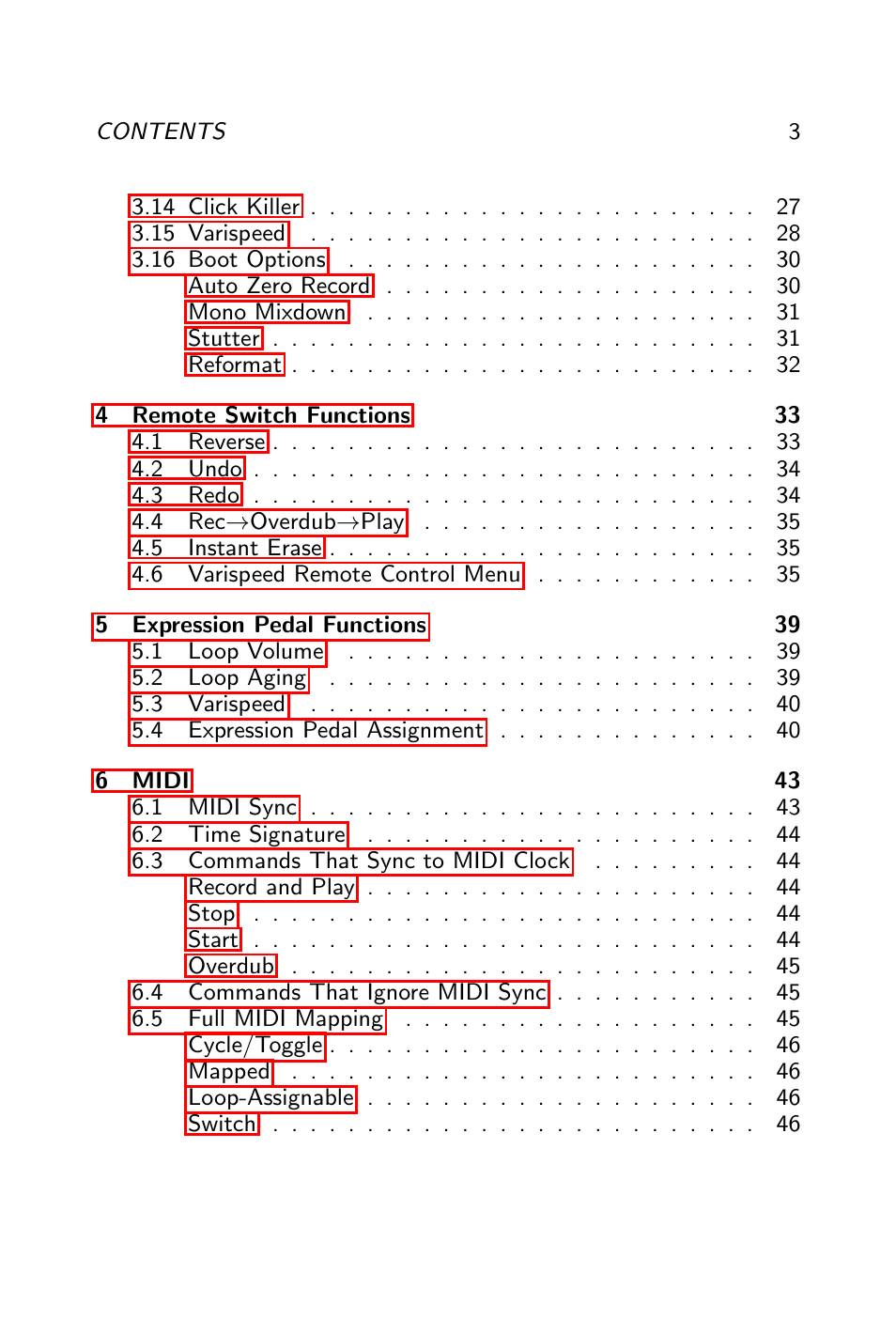Pigtronix Infinity Looper User Manual | Page 4 / 51