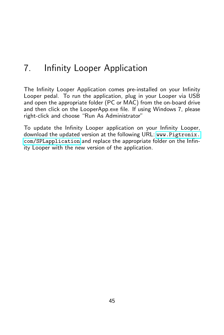 Infinity looper application | Pigtronix Infinity Looper User Manual | Page 46 / 51