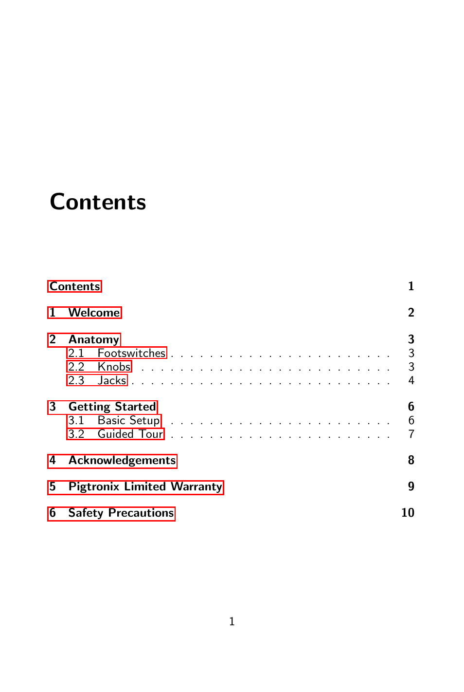 Pigtronix Rototron User Manual | Page 2 / 12