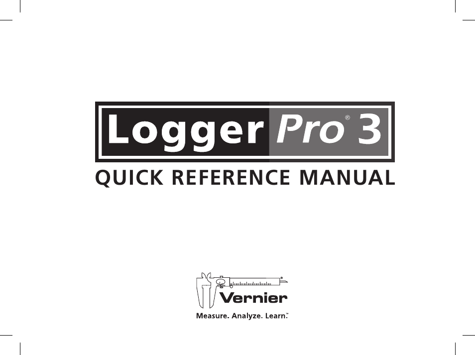 Vernier Logger Pro 3 User Manual | 20 pages