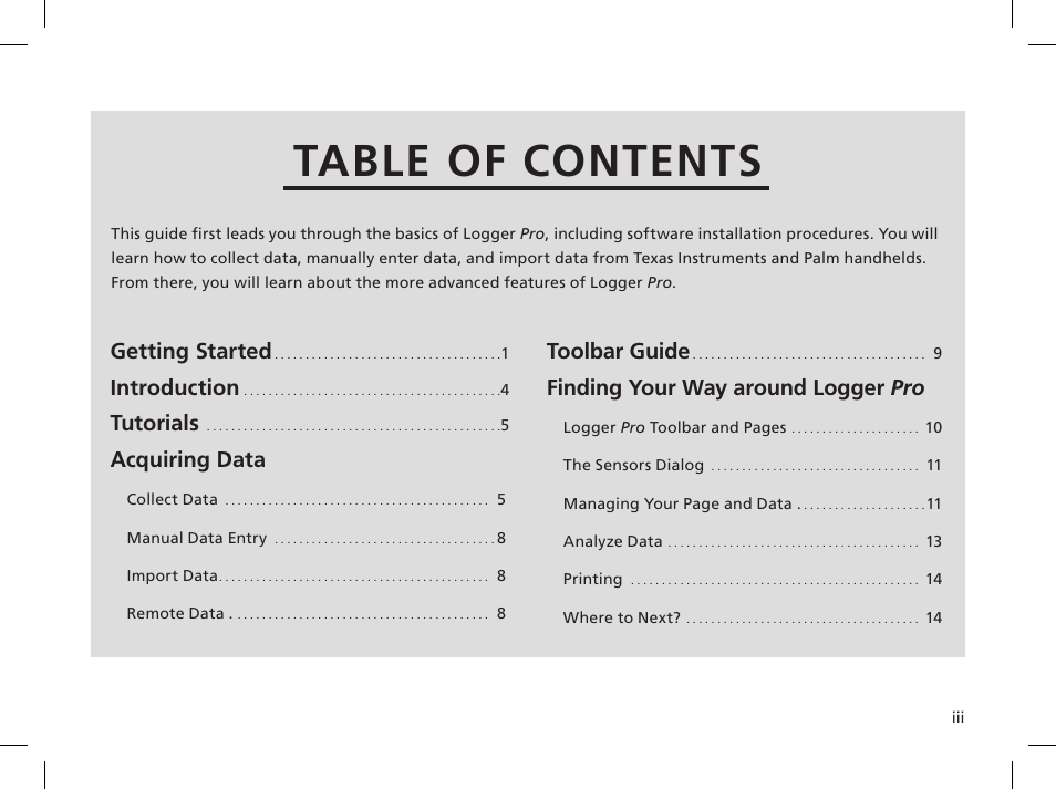 Vernier Logger Pro 3 User Manual | Page 3 / 20