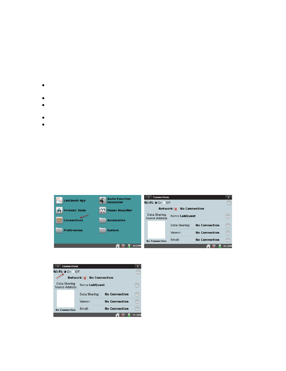 Using labquest 2 with a mobile device, How data sharing works, Set up data sharing on labquest | Vernier LabQuest 2 User Manual | Page 32 / 56