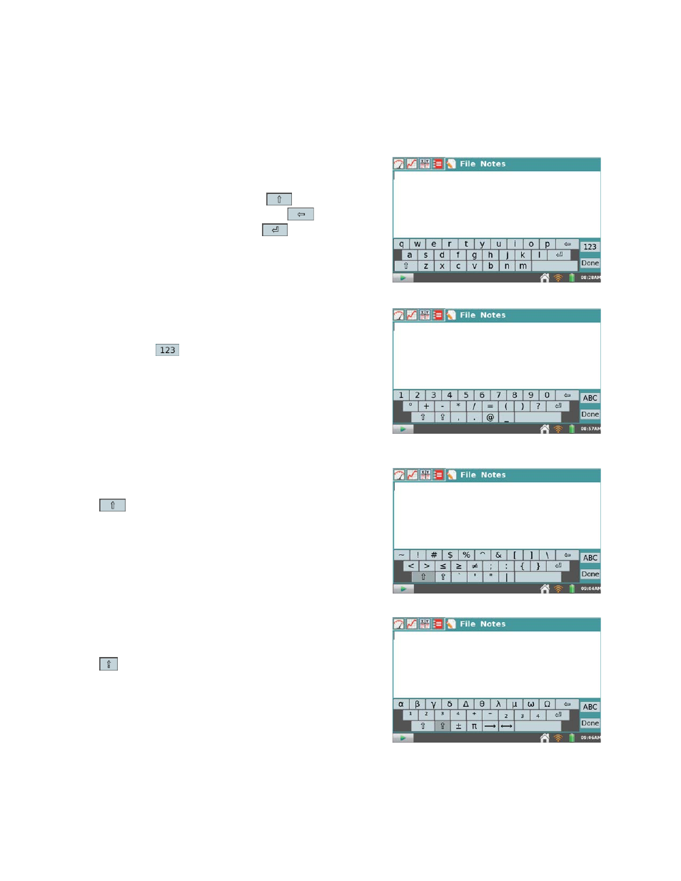 Appendix c, Labquest keyboard | Vernier LabQuest 2 User Manual | Page 51 / 56