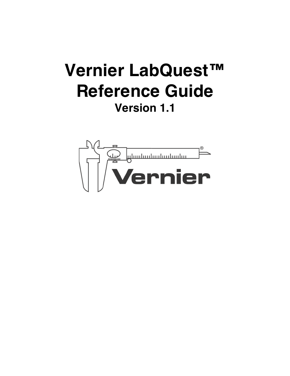 Vernier Original LabQuest User Manual | 30 pages