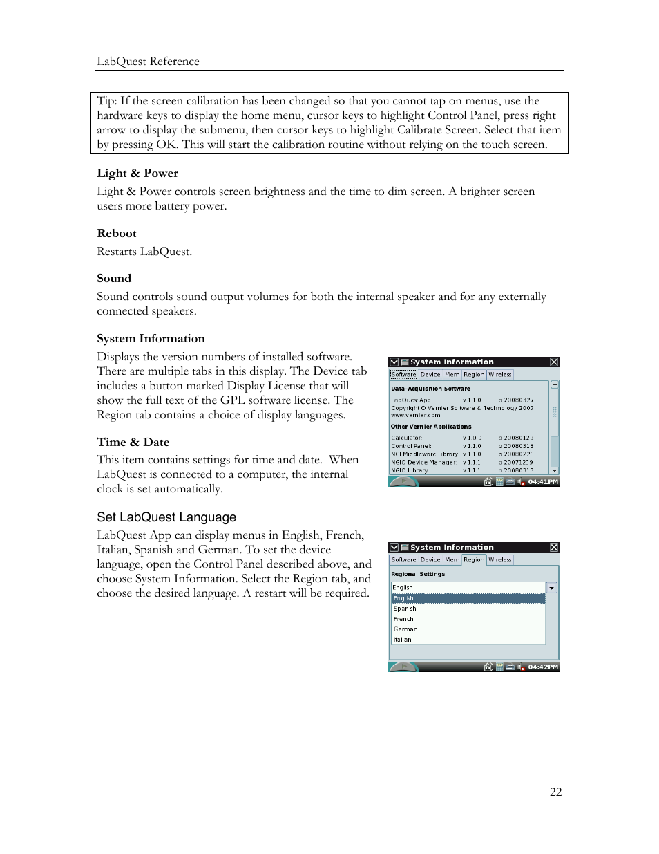 Vernier Original LabQuest User Manual | Page 24 / 30