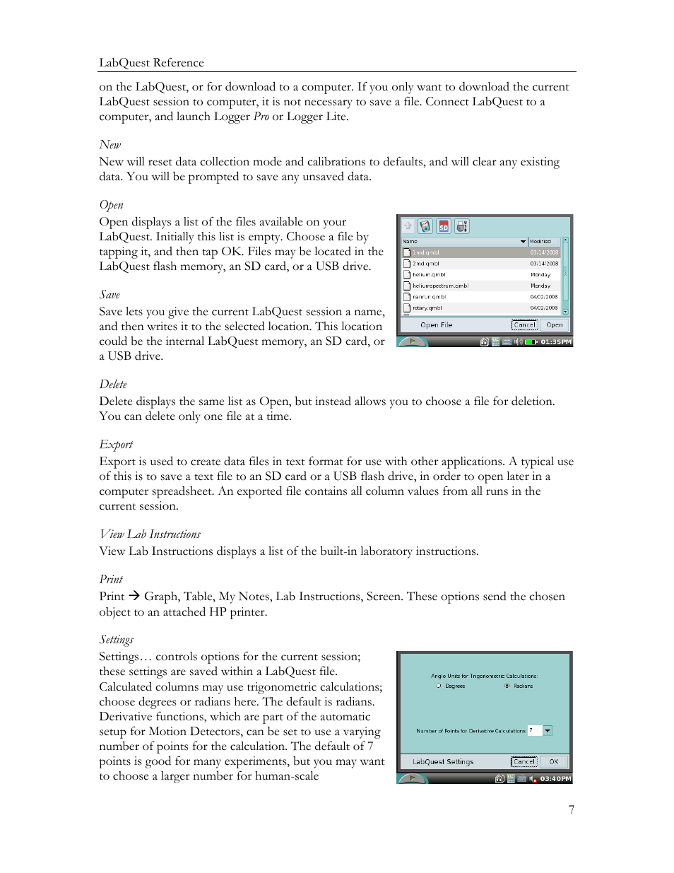Vernier Original LabQuest User Manual | Page 9 / 30