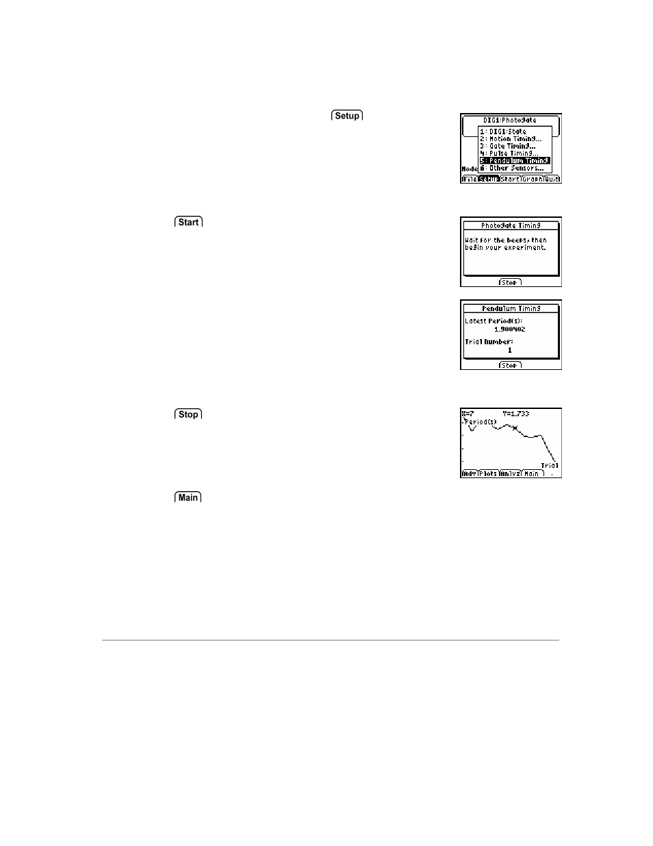 Pendulum timing, Pendulum timing m | Vernier EasyData Guidebook User Manual | Page 35 / 67