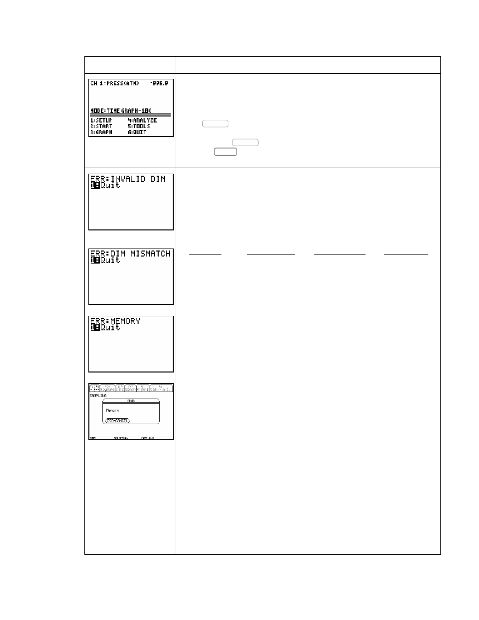 Screen explanation | Vernier DataMate Guidebook User Manual | Page 48 / 54