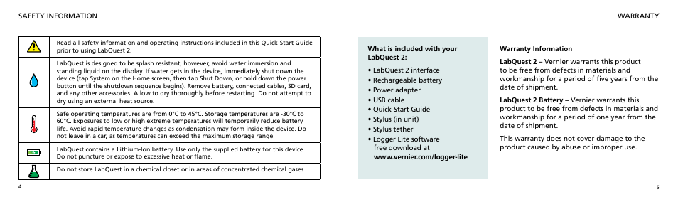Vernier LabQuest 2 User Manual | Page 3 / 15