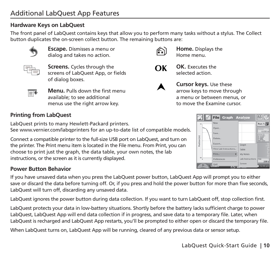 Additional labquest app features | Vernier Original LabQuest User Manual | Page 13 / 20