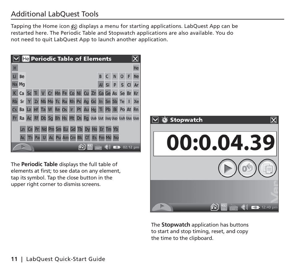 Additional labquest tools | Vernier Original LabQuest User Manual | Page 14 / 20