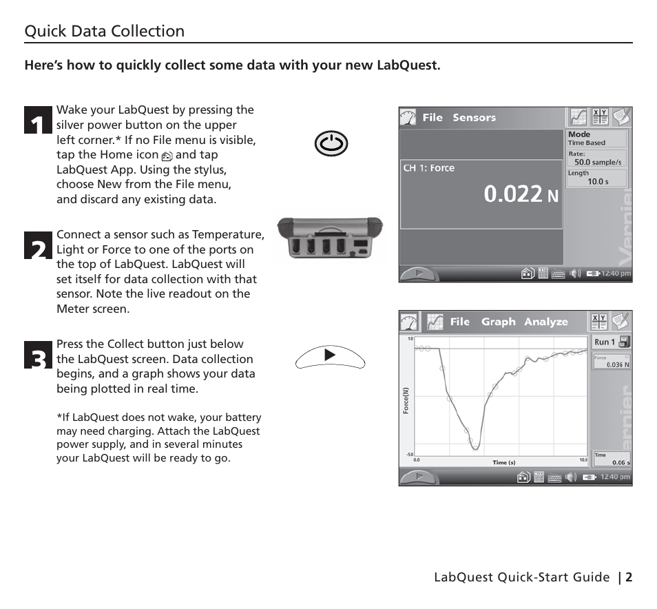 Vernier Original LabQuest User Manual | Page 5 / 20