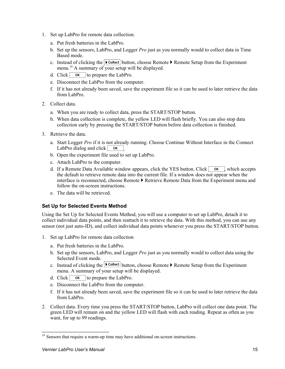 Vernier LabPro User Manual | Page 19 / 35