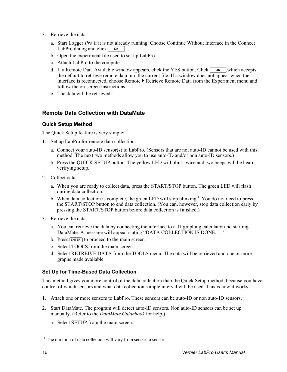 Vernier LabPro User Manual | Page 20 / 35