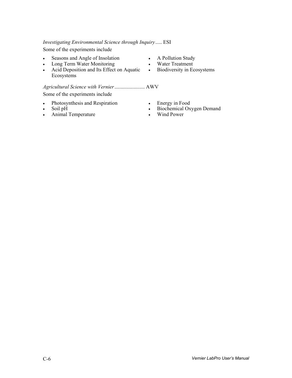 Vernier LabPro User Manual | Page 34 / 35