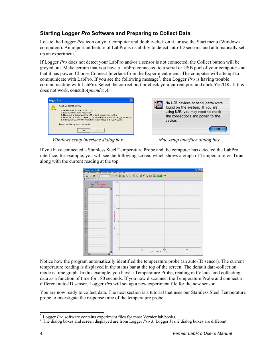 Vernier LabPro User Manual | Page 8 / 35