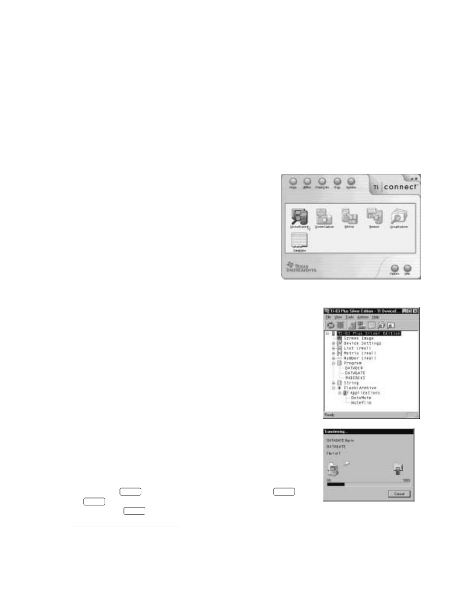 Step 3: loading your ti graphing calculator, Using ti connect | Vernier App and Program Transfer Guidebook User Manual | Page 8 / 16