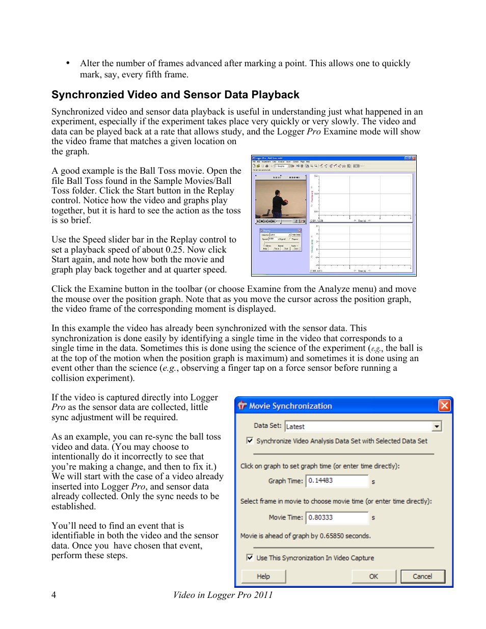 Vernier Video and Logger Pro Guide User Manual | Page 4 / 8