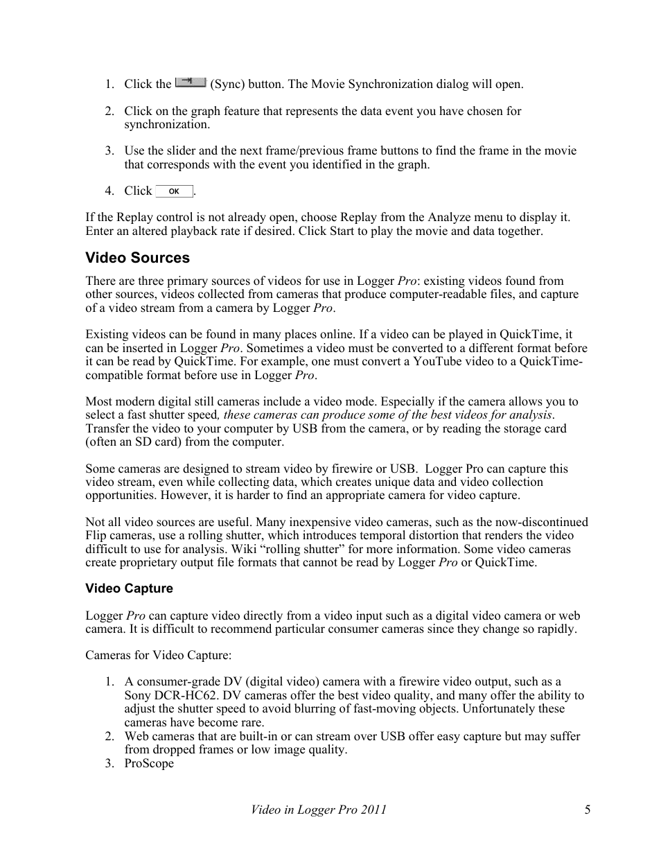 Vernier Video and Logger Pro Guide User Manual | Page 5 / 8