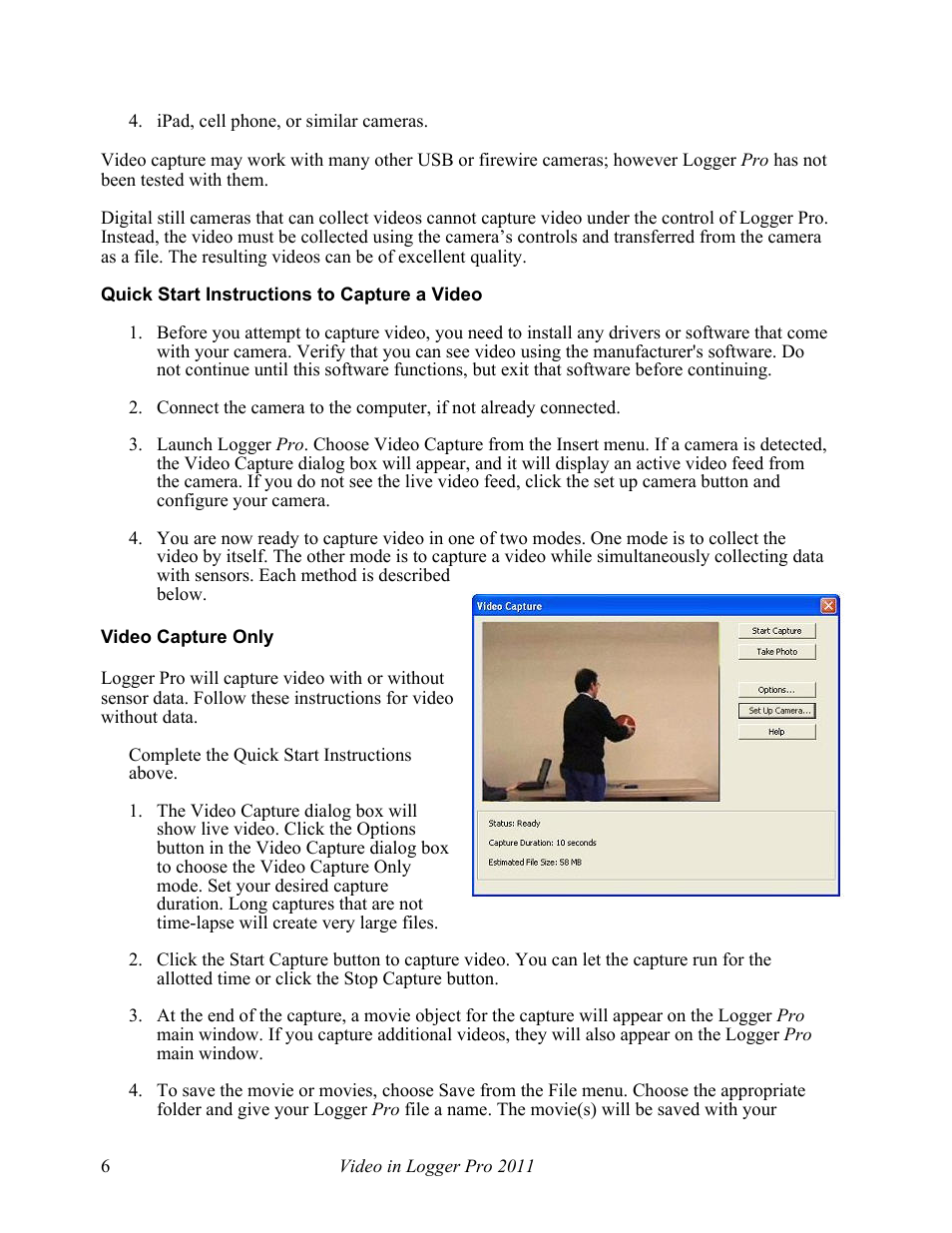 Vernier Video and Logger Pro Guide User Manual | Page 6 / 8