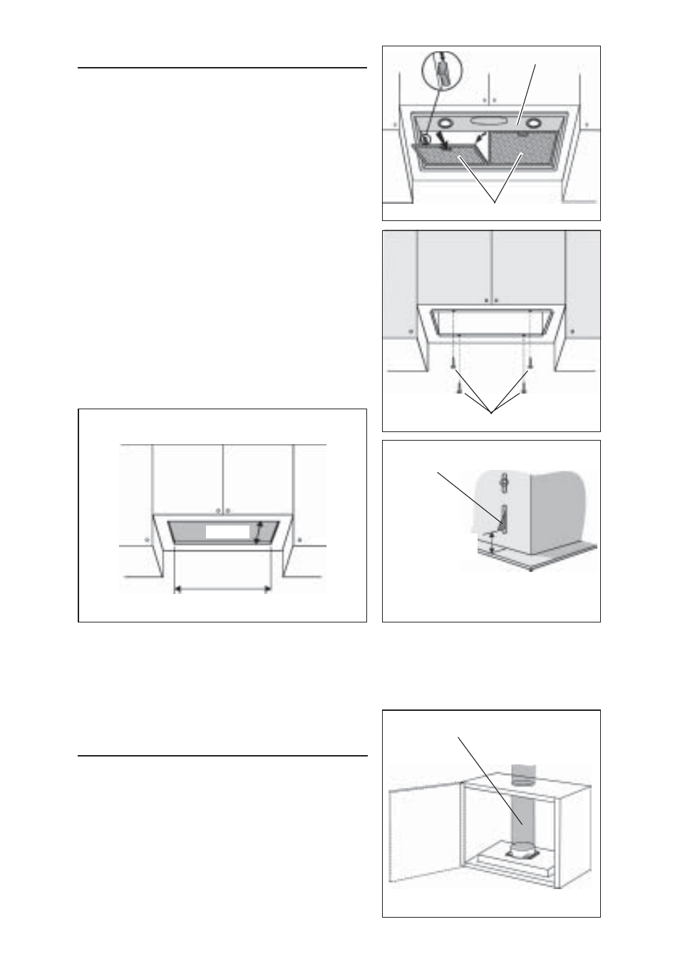 Instalacion de la campana, Entubado de canalizacion | Broan RMPE User Manual | Page 19 / 28