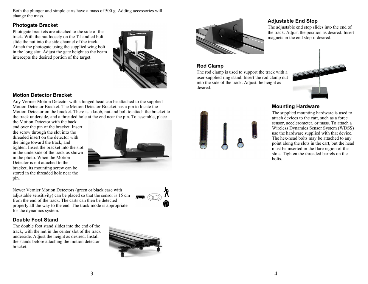 Vernier Dynamics System User Manual | Page 2 / 6
