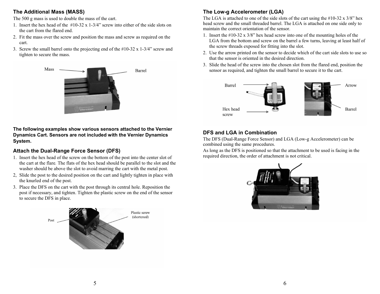 Vernier Dynamics System User Manual | Page 3 / 6