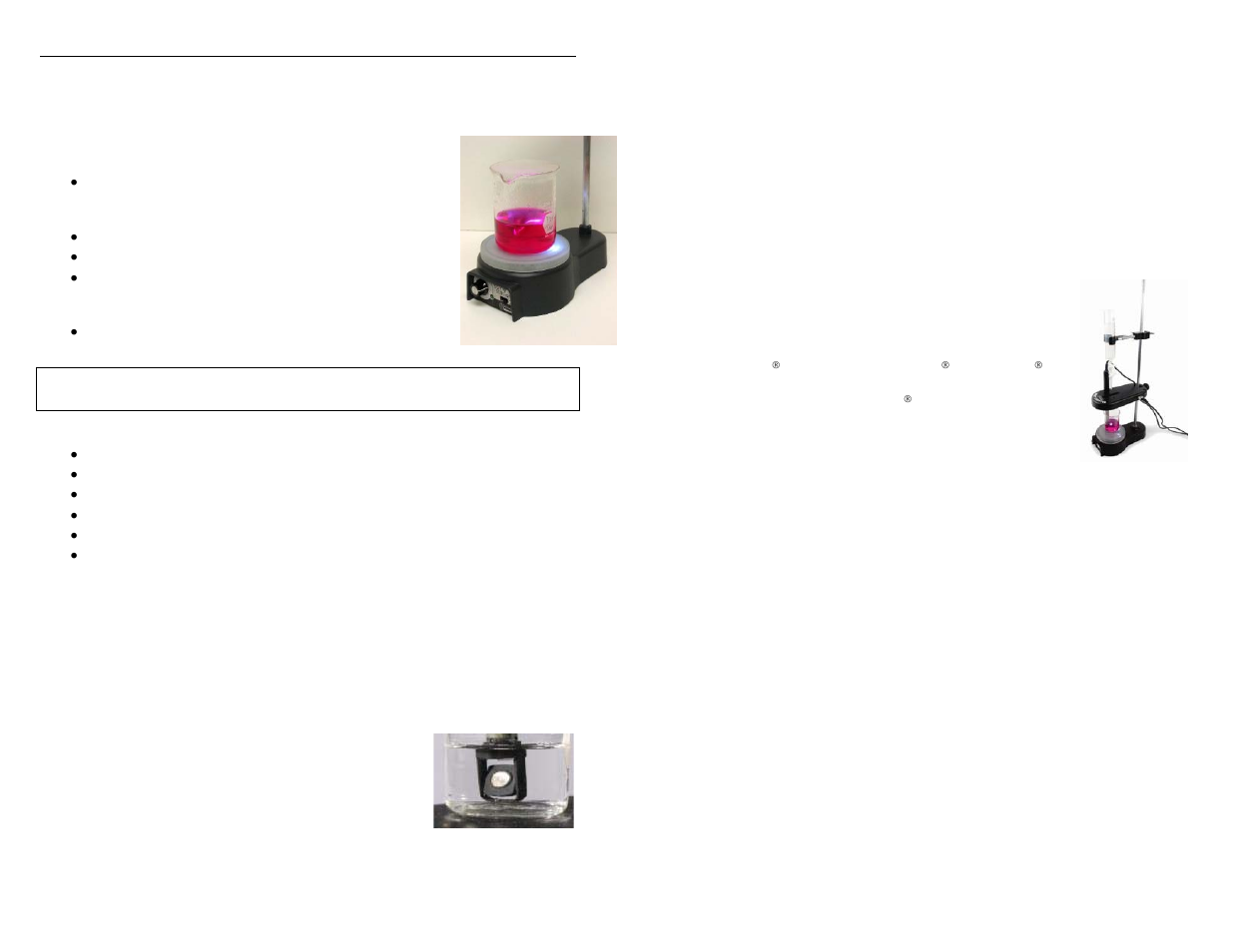 Vernier Stir Station User Manual | 2 pages