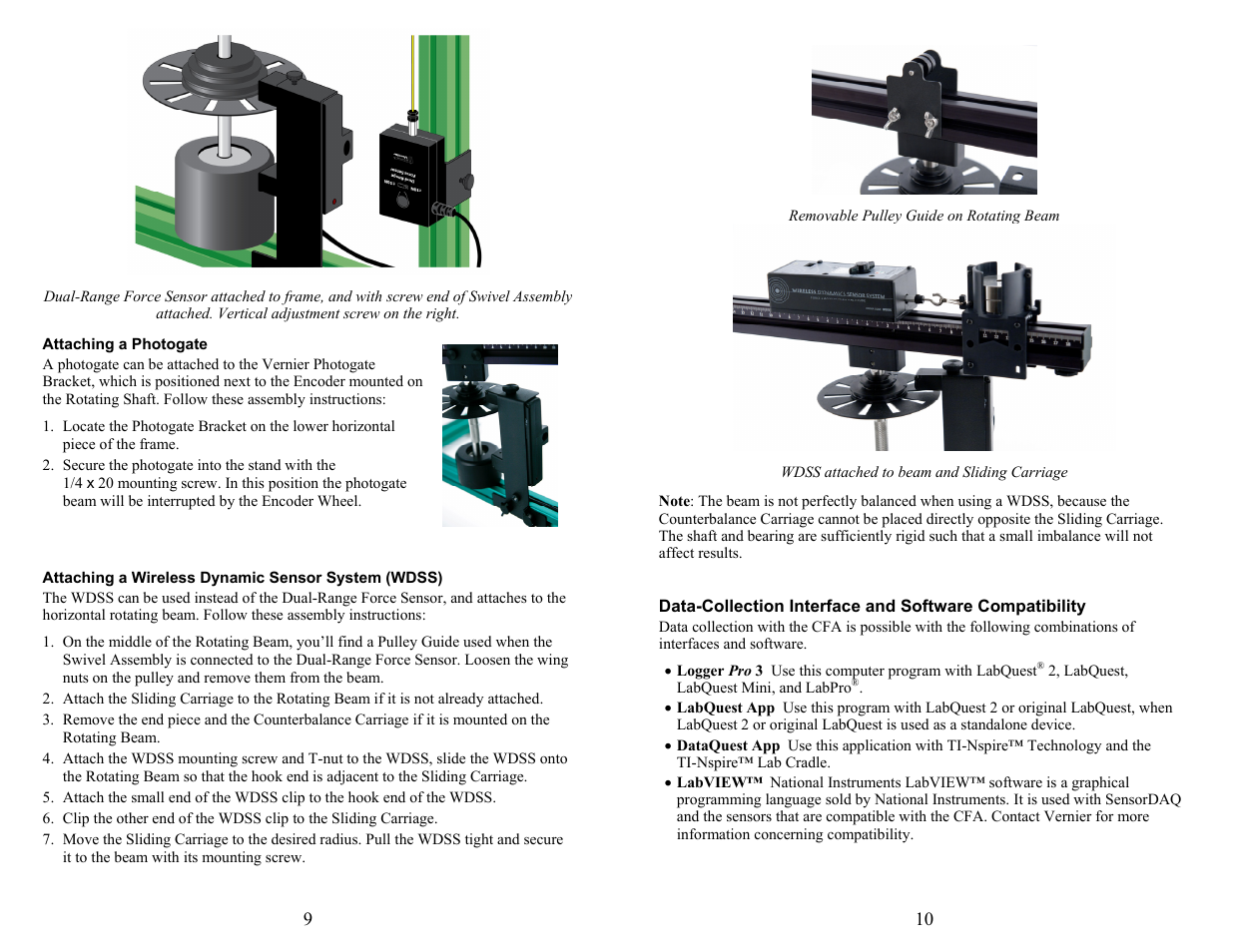 Vernier Centripetal Force Apparatus User Manual | Page 5 / 10