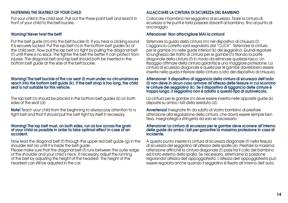 Cybex SOLUTION X User Manual | Page 16 / 68