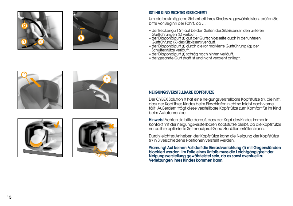 Cybex SOLUTION X User Manual | Page 17 / 68