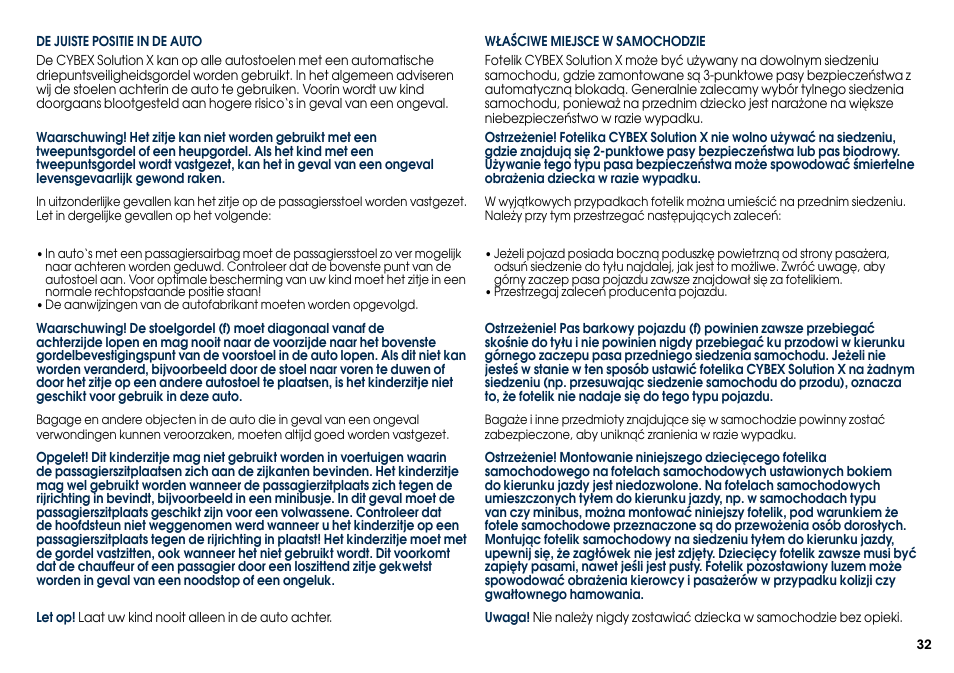 Cybex SOLUTION X User Manual | Page 34 / 68