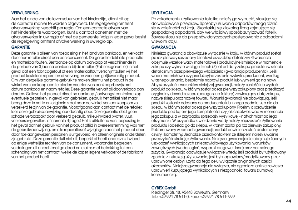 Cybex SOLUTION X User Manual | Page 46 / 68