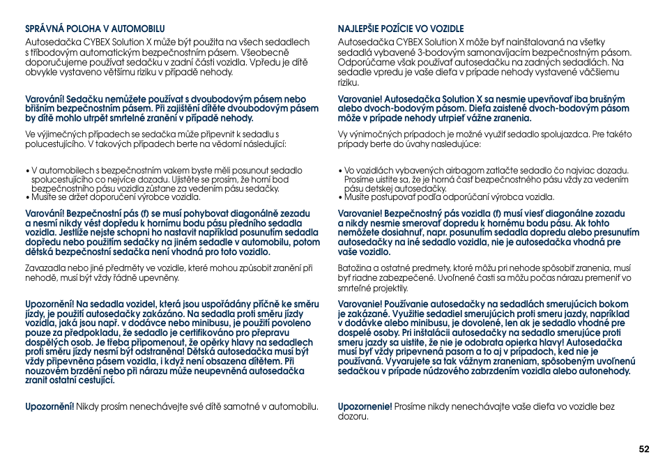 Cybex SOLUTION X User Manual | Page 54 / 68