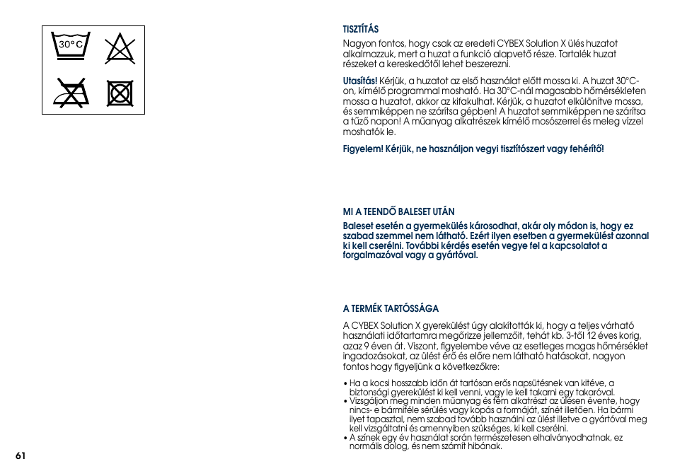 Cybex SOLUTION X User Manual | Page 63 / 68