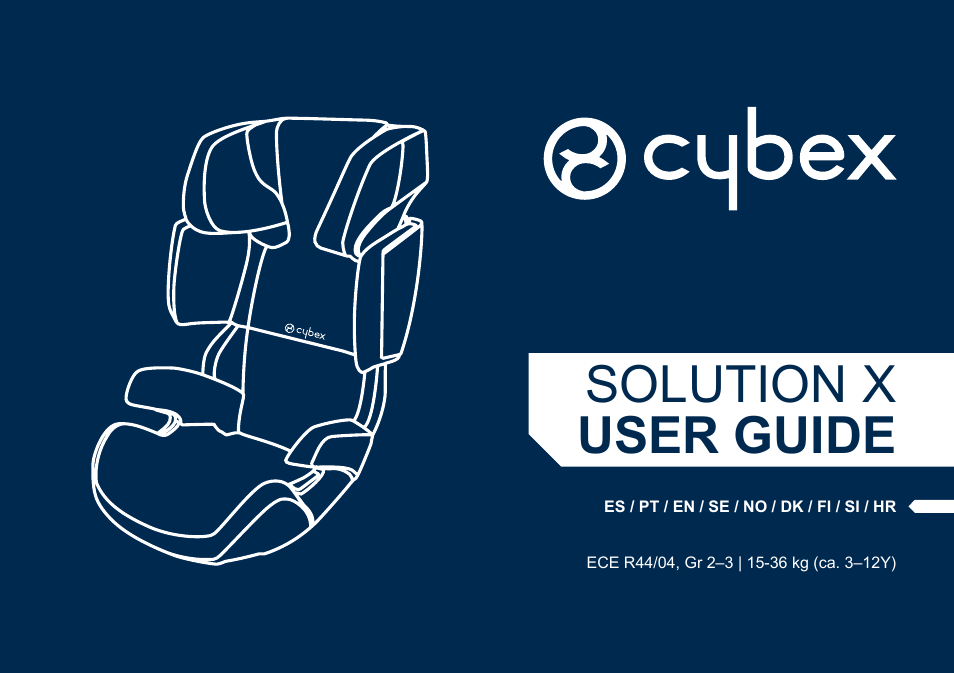 Cybex SOLUTION X User Manual | 64 pages