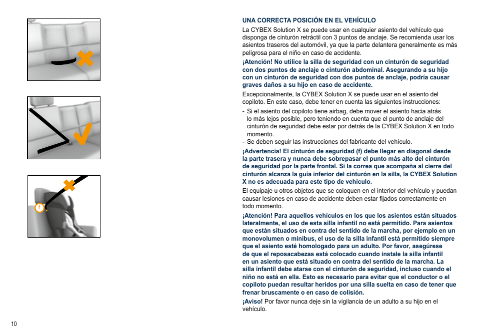 Cybex SOLUTION X User Manual | Page 10 / 64