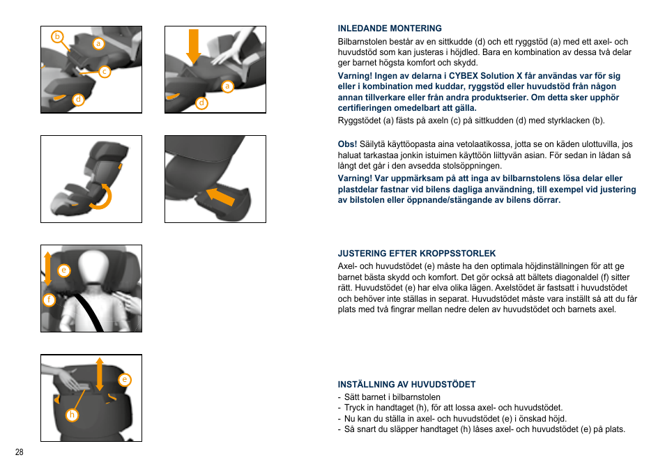 Cybex SOLUTION X User Manual | Page 28 / 64